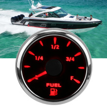 Indicador de nivel de combustible de 52 mm, 0-190 Ω, 7 colores negro