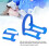 100 pezzi clip porta-rotolo di cotone blu compatto 6