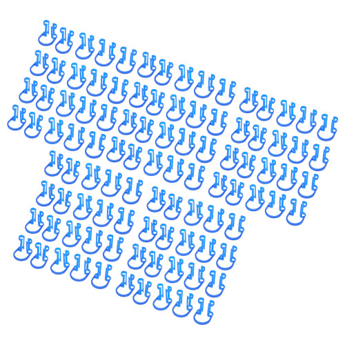 100 pezzi clip porta-rotolo di cotone blu compatto