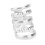 5 pezzi di perline metalliche a molla per capelli, dreadlocks, argento 10
