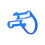 100 pezzi clip porta-rotolo di cotone blu compatto 5