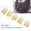 Perline capelli cosplay 5 pezzi perline metalliche a molla per dreadlocks per matrimoni oro 8