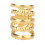 Perline capelli cosplay 5 pezzi perline metalliche a molla per dreadlocks per matrimoni oro 3