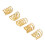 Perline capelli cosplay 5 pezzi perline metalliche a molla per dreadlocks per matrimoni oro 14