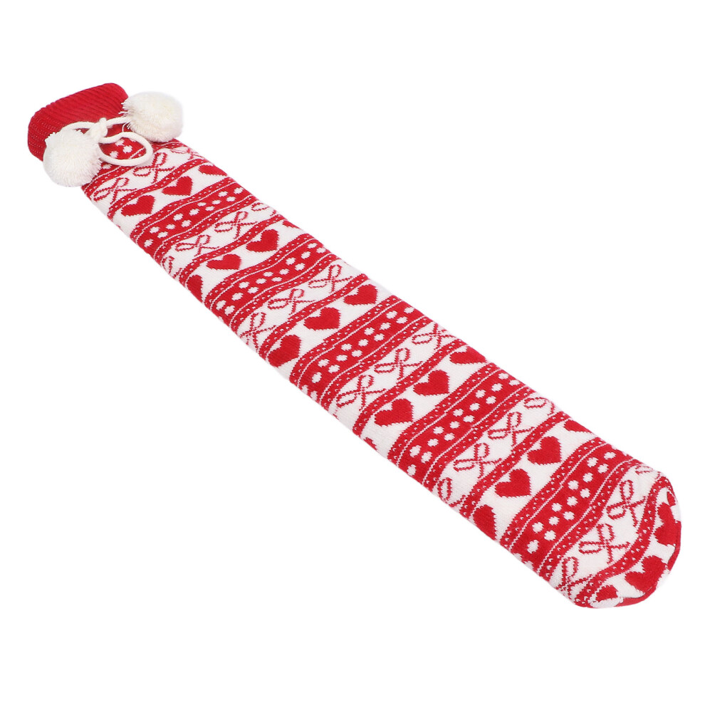 Hot Water Bottle Soft Rubber Pain Relief Thermal Therapy Hot Water Bag for Neck Waist Abdomen 1L