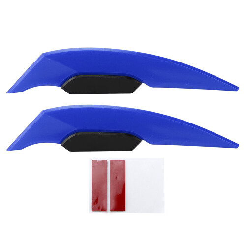 Coppia di winglets in ABS blu universali per moto 1