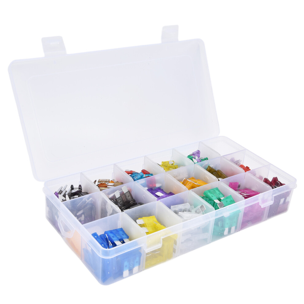 485Pcs Blade Fuse Assortment Aluminum Alloy Automotive Fuses Medium Small 2Aâ40A 9361322007766