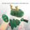 Barrette de Noël en feutre vert 1 ensemble BB Clip 4