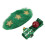 Barrette de Noël en feutre vert 1 ensemble BB Clip 5
