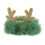 Barrette de Noël en feutre vert 1 ensemble BB Clip 3