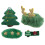 Barrette de Noël en feutre vert 1 ensemble BB Clip 2