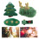 Barrette de Noël en feutre vert 1 ensemble BB Clip 1