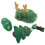 Barrette de Noël en feutre vert 1 ensemble BB Clip 16
