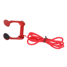 Clip nasale in lega di alluminio con cuscinetto in silicone rosso 22g