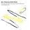 3 pezzi Sax Swab Microfiber Tube Giallo + Blu Scuro 9