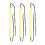 3 pezzi Sax Swab Microfiber Tube Giallo + Blu Scuro 13