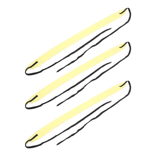 3 pezzi Sax Swab Microfiber Tube Giallo + Blu Scuro