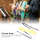 3 pezzi Sax Swab Microfiber Tube Giallo + Blu Scuro 10