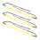 3 pezzi Sax Swab Microfiber Tube Giallo + Blu Scuro 14
