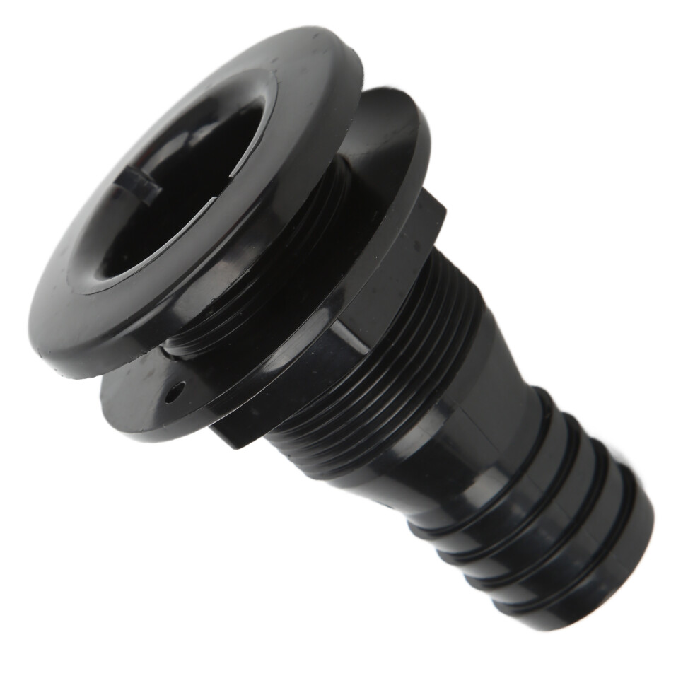 1Â1/4In Boat Thru Hull Connection Black Plastic Pipe Fitting For Onboard Plumbing System 4081322011314