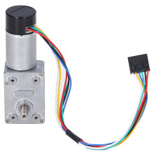 Motor de engranaje de tornillo sin fin de cobre rojo 6V 10RPM 6x10mm eje en D