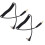 2 pièces de câble de synchronisation PC 3,5 mm noir 30-80 cm verrou à vis 14