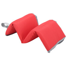 Cuscino da picnic a triplo strato, rosso, spesso, 39 x 29,5 x 1 cm