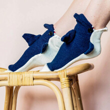 Chaussettes tricotées à motifs animaux Taille unique Multicolore 80 % coton