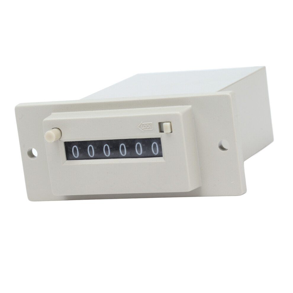Electromagnetic Counter 0Â999999 6 Digit Industrial Pulse Totalizer For Machine Ac220v 7651322015055