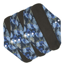 G55 5 pièces Disques en charbon de bambou imprimés 20x30 cm