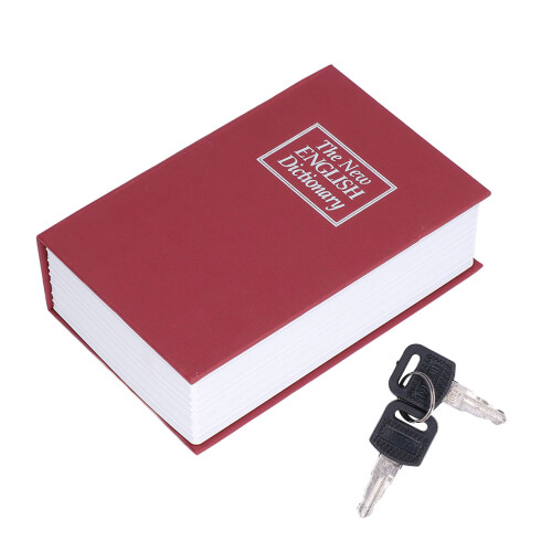 Cassetta di sicurezza a forma di libro - 536 g, 18,9 oz, Colore Rosso 1