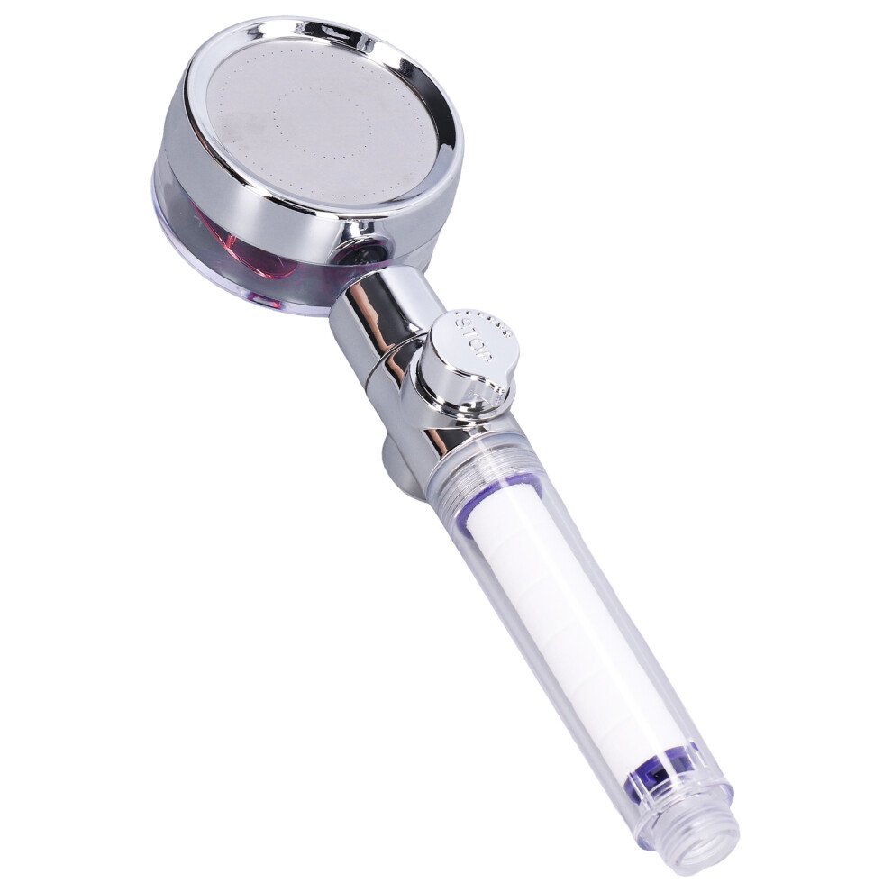 G1/2 High Pressure Fan Shower Head With Pause Switch 360 Degree Rotation Handheld Filter Detachable Shower Sprayerred 8431322019852