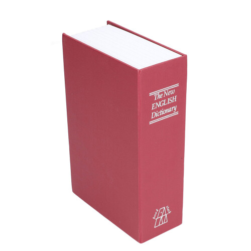 Cassetta di sicurezza a forma di libro - 536 g, 18,9 oz, Colore Rosso 2