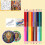 Crayons de couleur hexagonaux à double pointe 24 couleurs 9