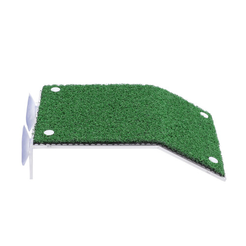 Plataforma de escalada acrílica para tortugas, Modelo M, Verde 1