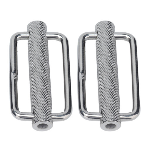 2 piezas de hebilla deslizante rectangular de acero inoxidable 316 de 50 mm