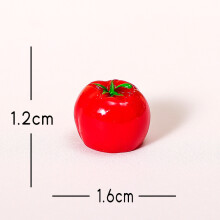 (Small Tomato) Simulate Strawberries Fruits Tomatoes Persimmons Resin Ornaments For Hobby Gift