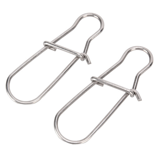 2 piezas de clips de pesca de acero inoxidable de 13cm extragrandes 2