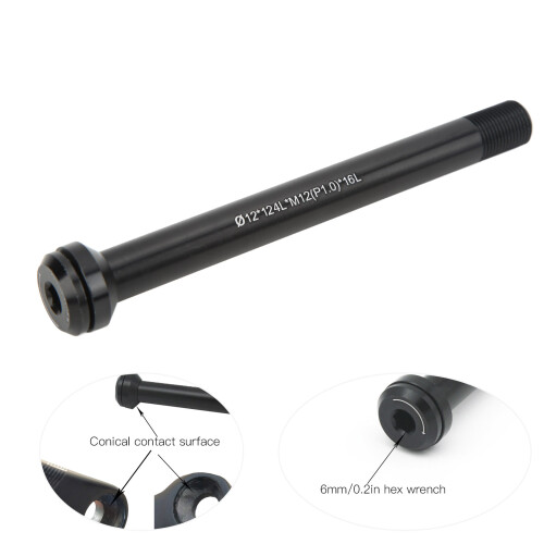 Axe traversant en aluminium 12x1.25mm M12 16L argent 2