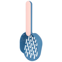 Pelle à litière pour chat épaisse 26x11x5 cm Bleu/Rose