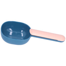 Cuchara de plástico espeso para comida de gato 20,5x8x4 cm azul