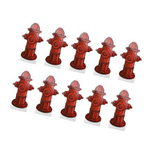 Pee Pad Aid Fire Hydrant 10 feuilles 18,5 x 10 cm blanc