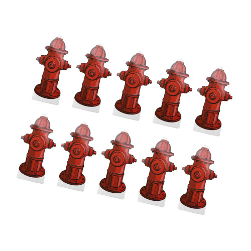 Pee Pad Aid Fire Hydrant 10 feuilles 18,5 x 10 cm blanc