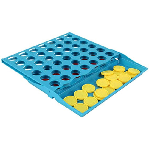 Classico Quattro Scacchi da Tavolo Blu 15,512,813 cm 2