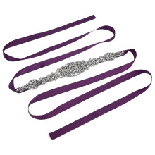 Modello: cintura di strass, 55 g, 2,6 m, viola