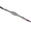 Modello: cintura di strass, 55 g, 2,6 m, viola 10