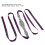 Modello: cintura di strass, 55 g, 2,6 m, viola 12