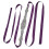 Modello: cintura di strass, 55 g, 2,6 m, viola 7