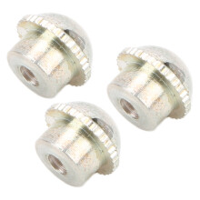 3 pièces de capuchons à vis Piccolo en alliage d'aluminium argenté