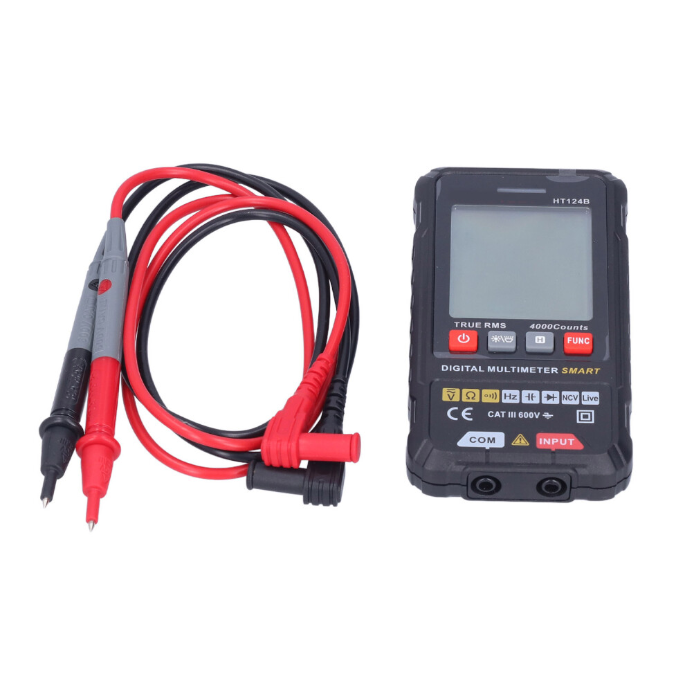 Ht124b Auto Range Digital Multimeter Portable High Accuracy True Rms Smart Multimeter Tester For Voltage Resistance Capacitance 4931322027450